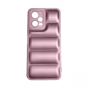 OEM Θήκη Σιλικόνης Soft TPU Puffer Jacket για Xiaomi Poco X5 - Ροζ Χρυσό