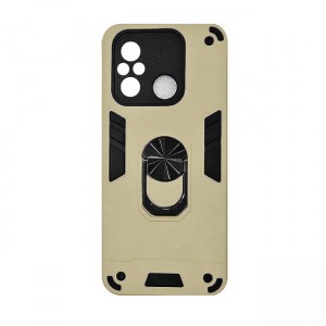 Θήκη Hybrid Shockproof Armor Case Stand Metal Ring για Xiaomi Redmi 12C - Χρυσό