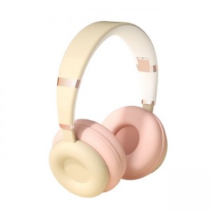 OEM KE-26 Ασύρματα Bluetooth Over Ear Ακουστικά - Μπεζ