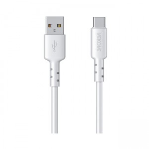 Wekome WK WDC-01 Καλώδιο USB 2.0 Cable USB-A σε USB-C 1m - Λευκό