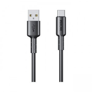 Wekome WK WDC-01 Καλώδιο USB 2.0 Cable USB-A σε USB-C 1m - Μαύρο