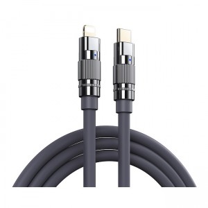 Remax RC-C053 Καλώδιο Lightning to USB-C male 20W 1.2m - Γκρι