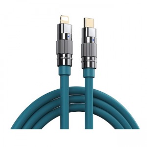 Remax RC-C053 Καλώδιο Lightning to USB-C male 20W 1.2m - Μπλε