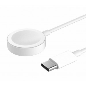 OEM TN-C102 Magnetic Fast Charger Φορτιστής USB-C Charging Cable για Applewatch - Λευκό