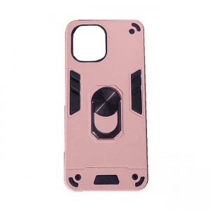 Θήκη Hybrid Shockproof Armor Case Stand Metal Ring για Samsung Galaxy A22 5G - Ροζ Χρυσό