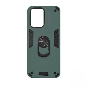 Hybrid Shockproof Armor Case With Rotating Ring για Xiaomi Redmi Note 12 4G - Πράσινο Σκούρο