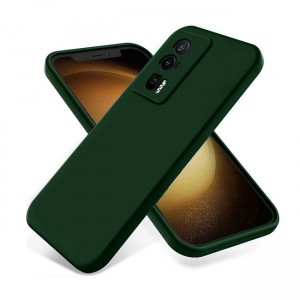 OEM Θήκη Σιλικόνης Soft TPU Back Cover για Xiaomi Poco F5 Pro - Πράσινο Σκούρο