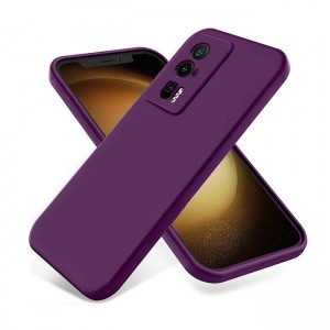 OEM Θήκη Σιλικόνης Soft TPU Back Cover για Xiaomi Poco F5 Pro - Μωβ Σκούρο