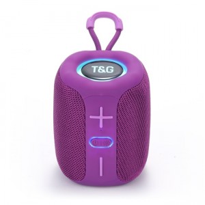 T&G TG-658 Ηχείο Bluetooth 8W με Ραδιόφωνο - Μωβ