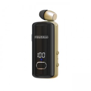 Fineblue F580 In-ear Bluetooth Handsfree Ακουστικό - Χρυσό