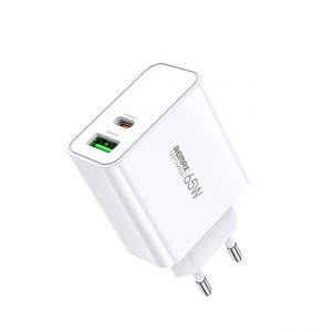 Remax RP-U125 Φορτιστής Χωρίς Καλώδιο με 2 Θύρες USB 65W - Λευκό