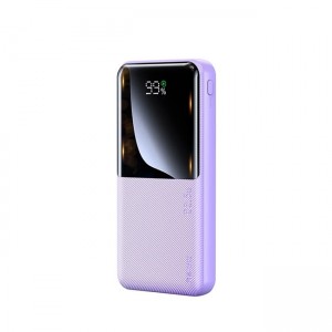 Remax RPP-622 Power Bank 10000mAh με 2 Θύρες USB-A και Θύρα USB-C - Μωβ