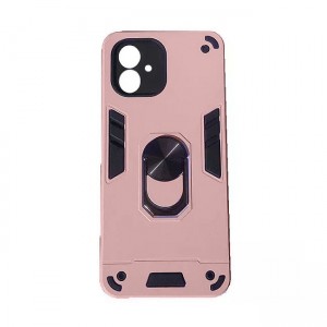 Hybrid Shockproof Armor Case With Rotating Ring για Samsung Galaxy A04E - Ροζ Χρυσό