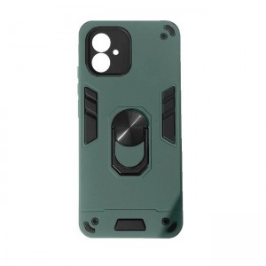 Hybrid Shockproof Armor Case With Rotating Ring για Samsung Galaxy A04E - Πράσινο Σκούρο