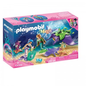 Playmobil Magic Συλλέκτες Μαργαριταριών με Γιγάντιο Σαλάχι Μάντα για 4+ ετών