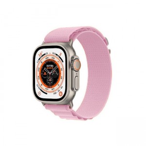 Alpine Λουράκι Υφασμάτινο για Apple Watch 42 / 44 / 45 / 49 mm - Ροζ 