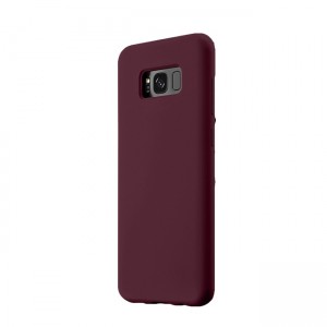 OEM Θήκη Σιλικόνης Βελούδινη Soft TPU Back Cover Για Samsung Galaxy S8 Plus - Μπορντό