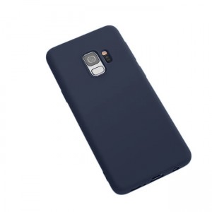 OEM Θήκη Σιλικόνης Βελούδινη Soft TPU Back Cover Για Samsung Galaxy S9 - Μπλε Σκούρο