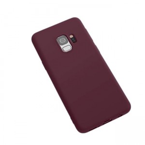 OEM Θήκη Σιλικόνης Βελούδινη Soft TPU Back Cover Για Samsung Galaxy S9 - Μπορντό