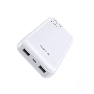 Kakusiga KSC-881 Power Bank 20000mAh με 2 Θύρες USB-A - Λευκό