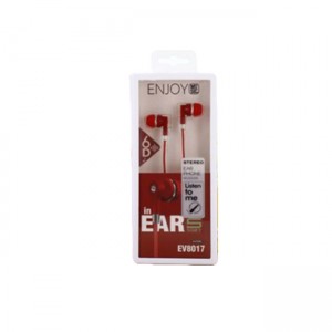 Elmcoei EV8017 In-ear Handsfree Ενσύρματα Ακουστικά με Βύσμα 3.5mm - Κόκκινο