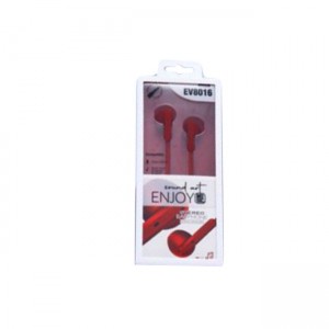 Elmcoei EV8016 Handsfree Ενσύρματα Ακουστικά με Βύσμα 3.5mm - Κόκκινο