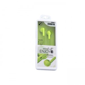 Elmcoei EV8016 Handsfree Ενσύρματα Ακουστικά με Βύσμα 3.5mm - Πράσινο