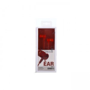 Elmcoei EV8013 Handsfree Ενσύρματα Ακουστικά με Βύσμα 3.5mm - Κόκκινο