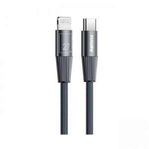 Remax RC-C107 Zinc Alloy Braided USB-C to Lightning Cable 27W 1.2m - Μπλε