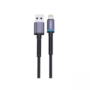 Moxom MX-CB131 HALO LED Cable Lightning male - USB-A female 1m - Μαύρο 