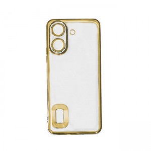 Θήκη Σιλικόνης TPU Back Cover με Πλαίσιο Για Xiaomi Redmi 13C - Χρυσό