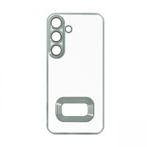 Θήκη Σιλικόνης TPU Back Cover με Πλαίσιο Για Samsung Galaxy A05S - Ασημί