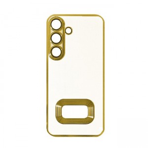 Θήκη Σιλικόνης TPU Back Cover με Πλαίσιο Για Samsung Galaxy A05S - Χρυσό