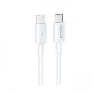 Remax RC-C021 Καλώδιο USB-C male - USB-C 30W 2m - Λευκό