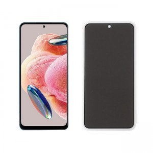 Full Cover Privacy Glass Screen Protector για Xiaomi Redmi Note 12 Pro - Μαύρο