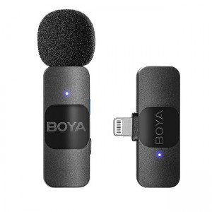 Boya BY-V1 Wireless Lavalier Microphone με θύρα Lightning - Μαύρο