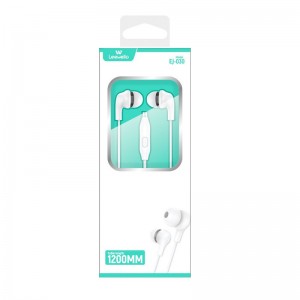 Leewello EJ-030 In-ear Handsfree με Βύσμα 3.5mm Λευκό