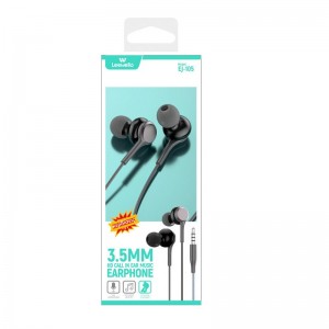 Leewello EJ-030 In-ear Handsfree με Βύσμα 3.5mm Μαύρο