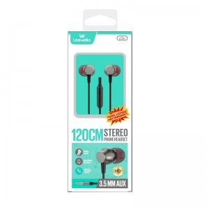 Leewello EJ-067 In-ear Handsfree με Βύσμα 3.5mm Γκρι