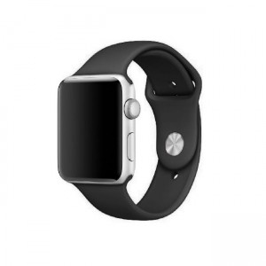 Λουράκι Silicone Strap για Apple Watch 38 / 40 / 41 mm - Μαύρο