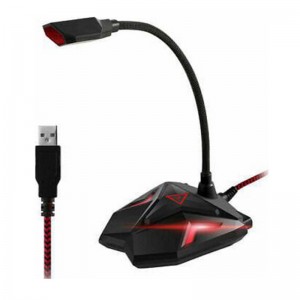 Q55 Andowl Μικρόφωνο Υπολογιστή με Σύνδεση USB Μαύρο Gaming Μικρόφωνο