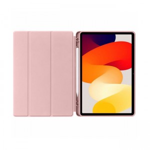 Luxury Magnetic Tri-Fold Θήκη Tablet για Samsung Galaxy Tab A9 Plus 11'' SM-X210 - Ροζ Απαλό