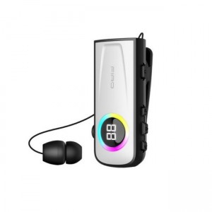 Firo H17 In-ear Bluetooth Handsfree Ακουστικό Πέτου - Λευκό