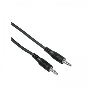 Καλώδιο Jack to Jack 3.5mm AUX 1.5m OEM - Μαύρο