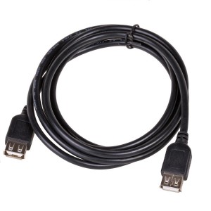Καλώδιο USB 2.0 Female USB To Female USB 1.5m OEM - Μαύρο ( Blister )