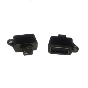 Αντάπτορας OTG Micro USB Male - USB A Female - Μαύρο ( Blister )