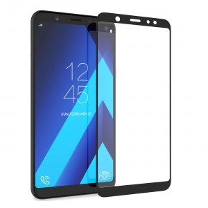 5D Full Cover Προστασία Οθόνης Tempered Glass 9H για Samsung Galaxy A6 2018 - Μαύρο