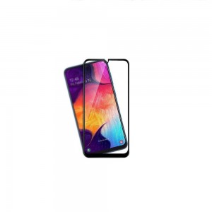 Full Glue Full Face Προστασία Οθόνης Tempered Glass 9H για Samsung Galaxy A30/A30S/A50 - Μαύρο