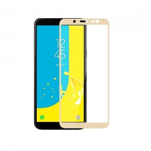 5D Full Cover Προστασία Οθόνης Tempered Glass 9H για Samsung Galaxy J6 ( J600 ) - Χρυσό