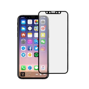 5D Full Cover Προστασία Οθόνης Tempered Glass 9H για Iphone X / XS - Μαύρο